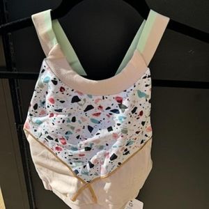 A satva terrazzo print sports bra size x-small